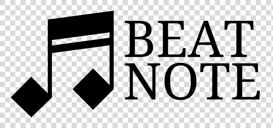 Beat Note Vector Logo Only (Black)